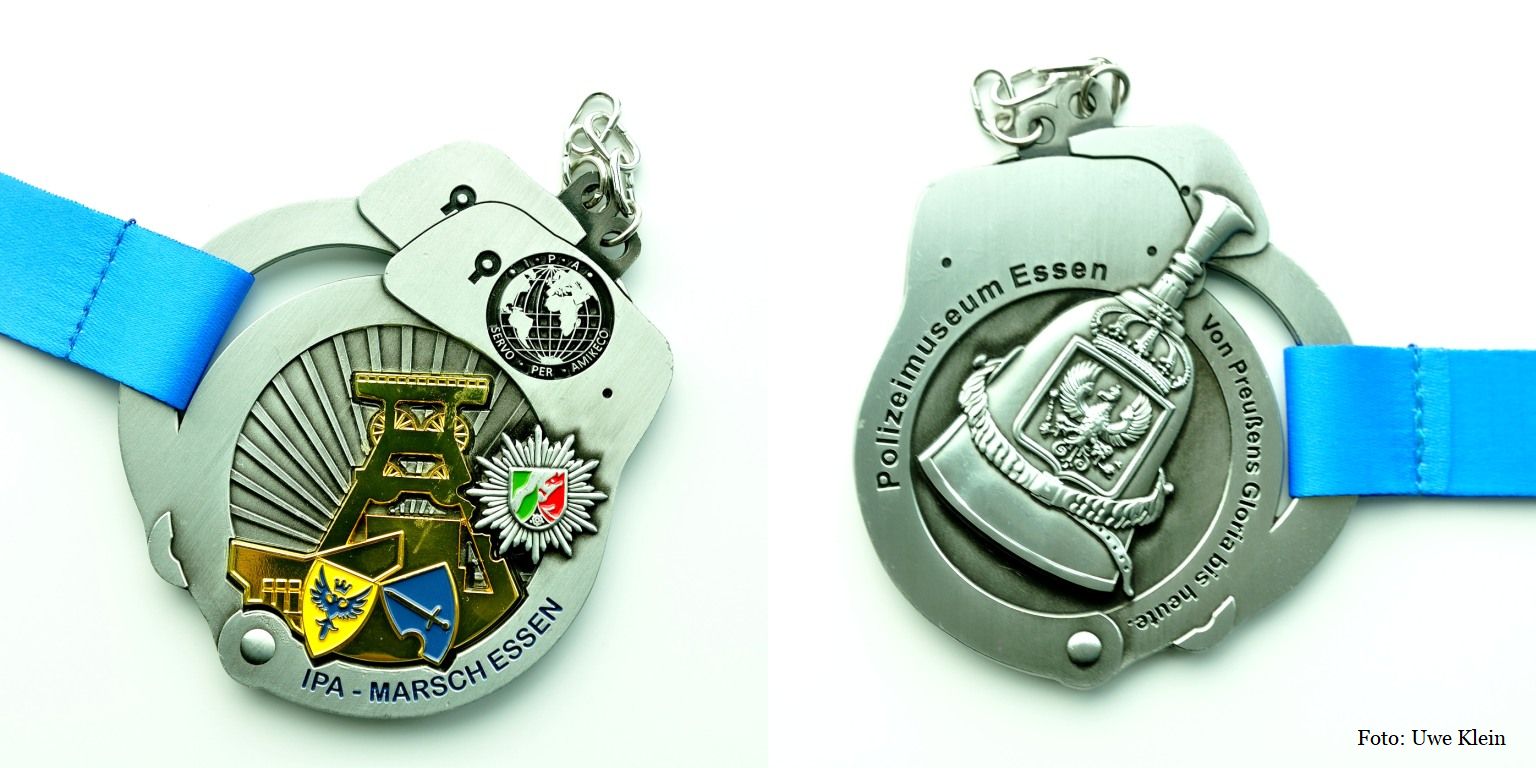 Medaille IPA Marsch Vorder und Rckseite